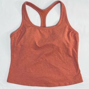 Prana Terracotta Orange Racerbank Tank Top - Large - Gorpcore/Granola Girl